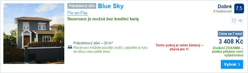 Blue Sky, 3.408 Kč