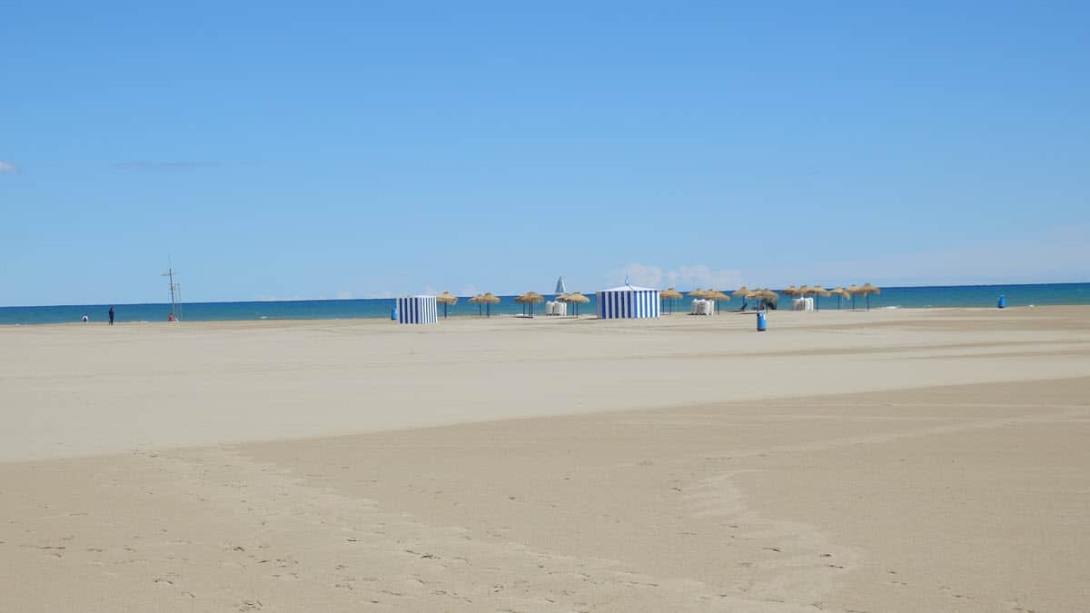 Valencia, pláž k moři