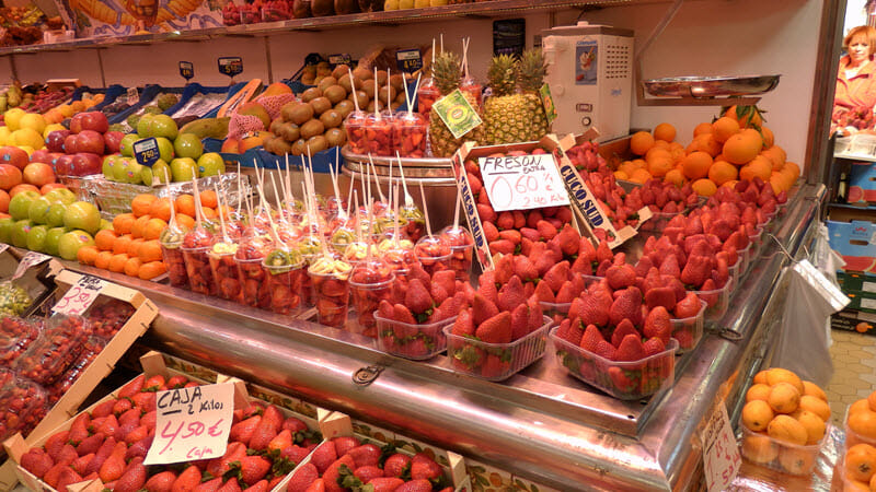 Valencia, tržnice, ovoce